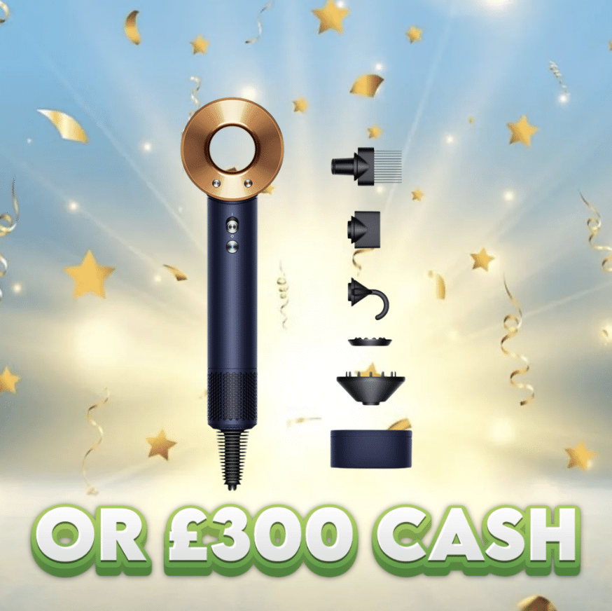 Dyson Supersonic Hairdryer (Prussian Blue) OR £300 Cash