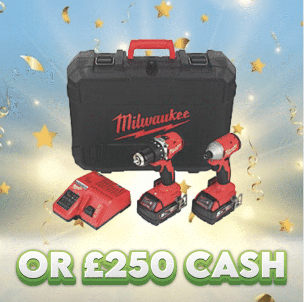 Milwaukee 18v Brushless Twin Drill Set (5.0Ah) OR £250 Cash