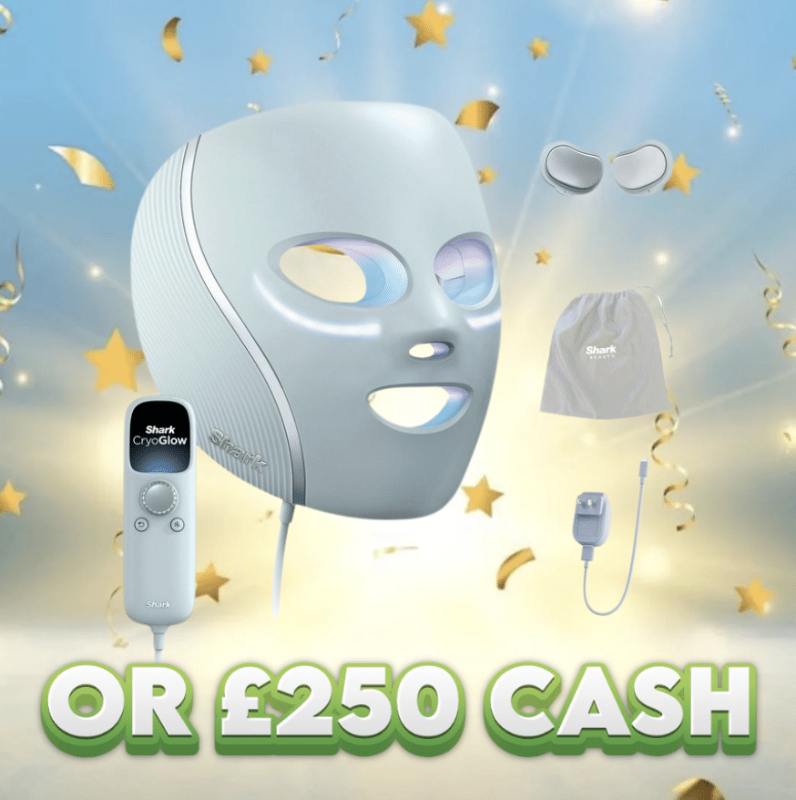 Shark Cryo Glow LED Mask OR £250 Cash
