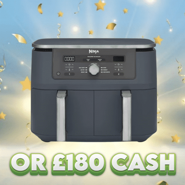 Ninja Max 9.5L 6-in-1 Dual Zone Air Fryer - Cyber Space OR £180 Cash