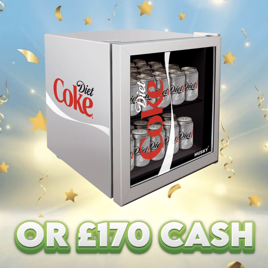 Husky HU0209 Diet Coke Drinks Cooler 48L OR £170 Cash