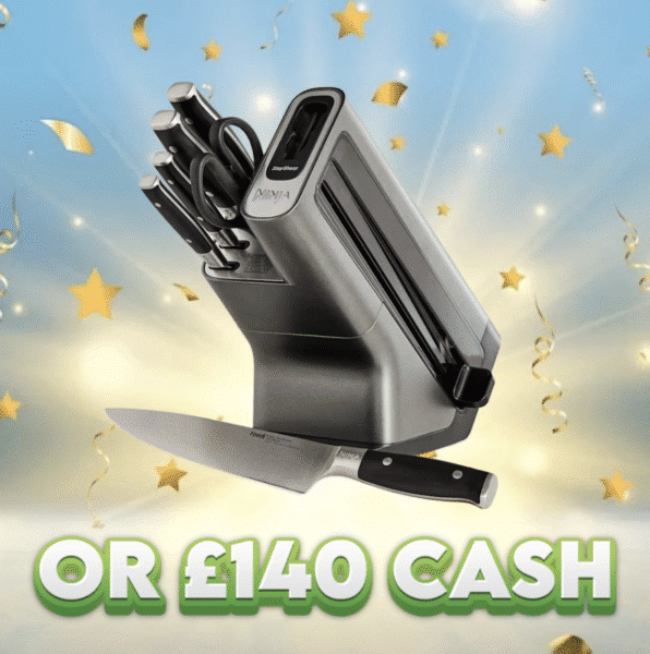 Ninja Stay Sharp 5-Piece Knife Set OR £140 Cash