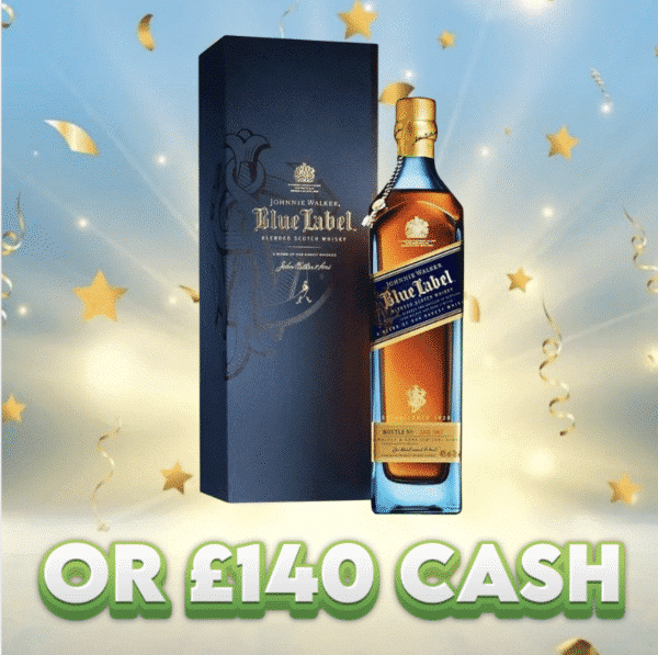 Johnnie Walker Blue Label Whiskey OR £140 Cash