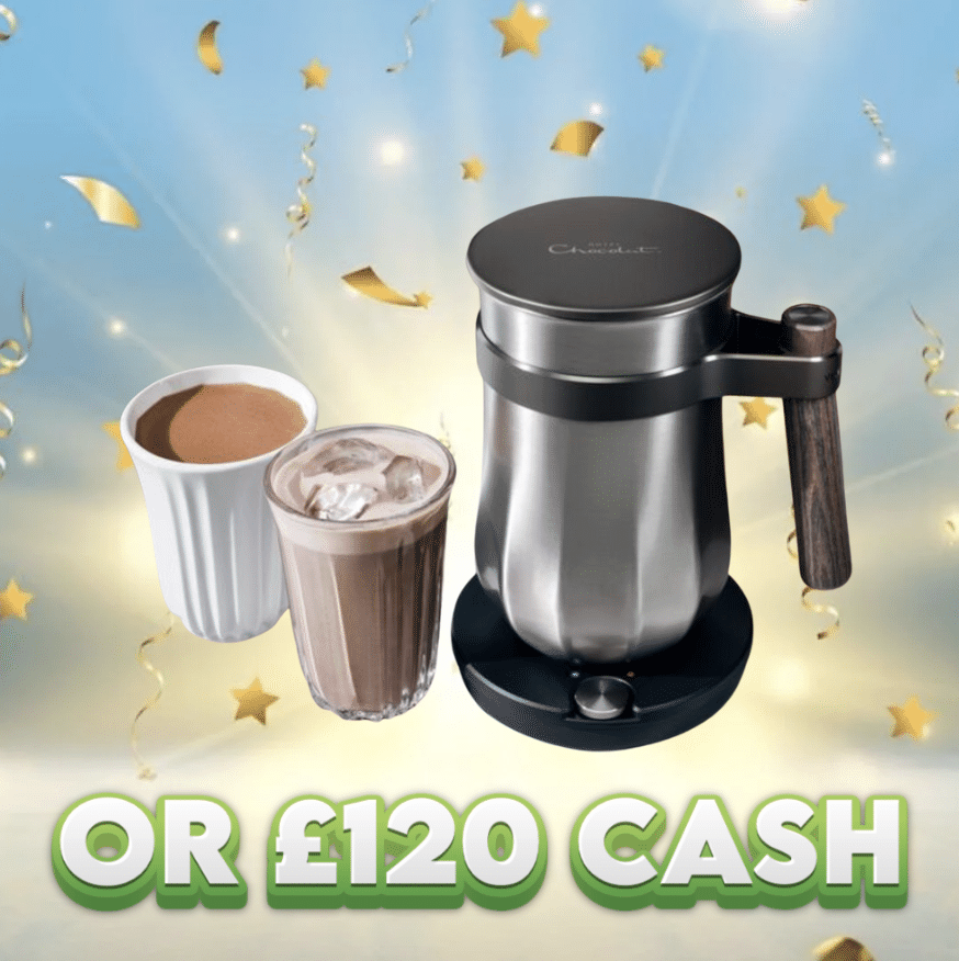 Hotel Chocolat Velvetiser OR £120 Cash