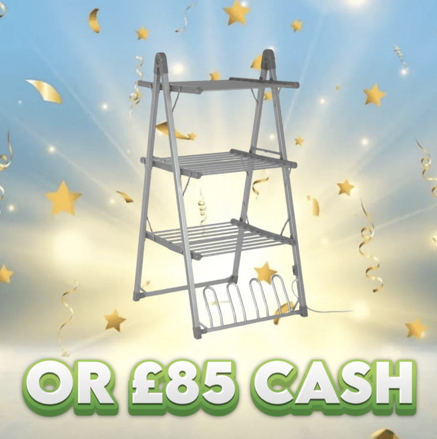 John Lewis 3-Tier Heater Indoor Airer OR £85 Cash