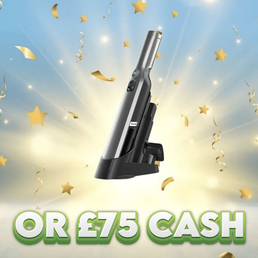 Shark Cordless Handheld Vacuum WV200UK OR £75 Cash