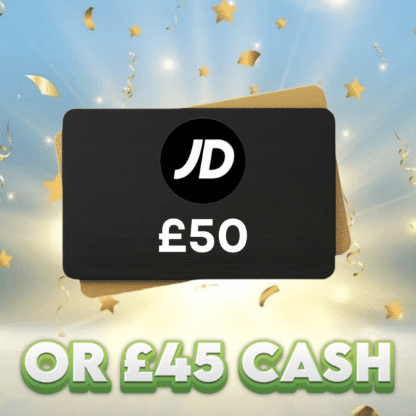 £50 JD Sports Voucher OR £45 Cash