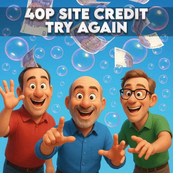 40p Site Credit | Try again