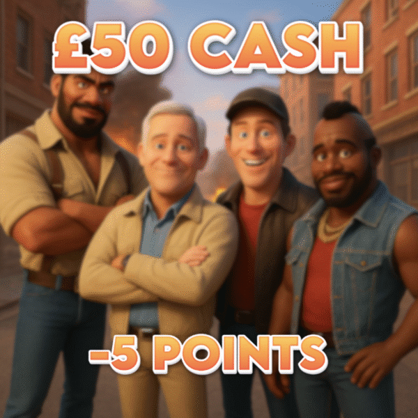 Cover Blown! | £50.00 Cash | -5 Points