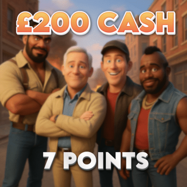 Face | £200.00 Cash | 7 Points