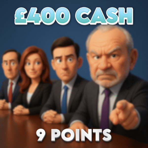 Flawless Pitch | £400.00 Cash | 9 Points