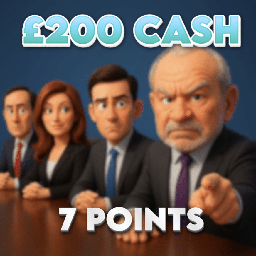 Deal Secured | £200.00 Cash | 7 Points