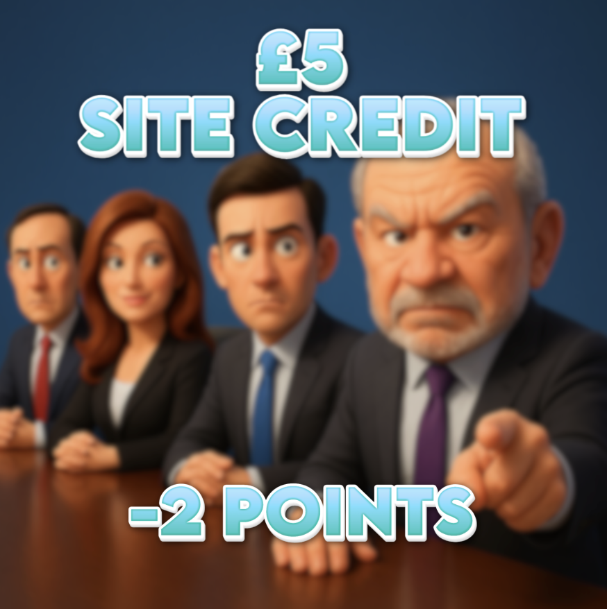 Accidentally Offended the Client | £5.00 Site Credit | -2 Points