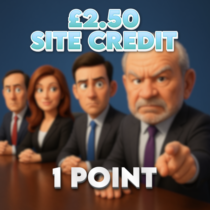 Pulled It Off (Somehow) | £2.50 Site Credit | 1 Point
