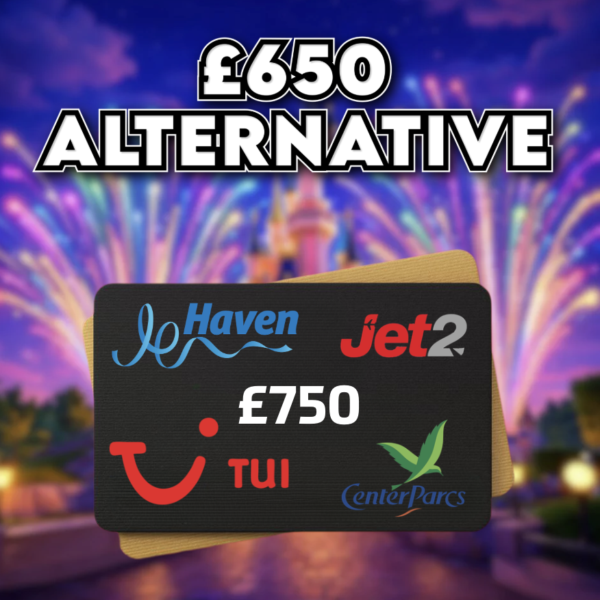 £750 Holiday Voucher OR £650