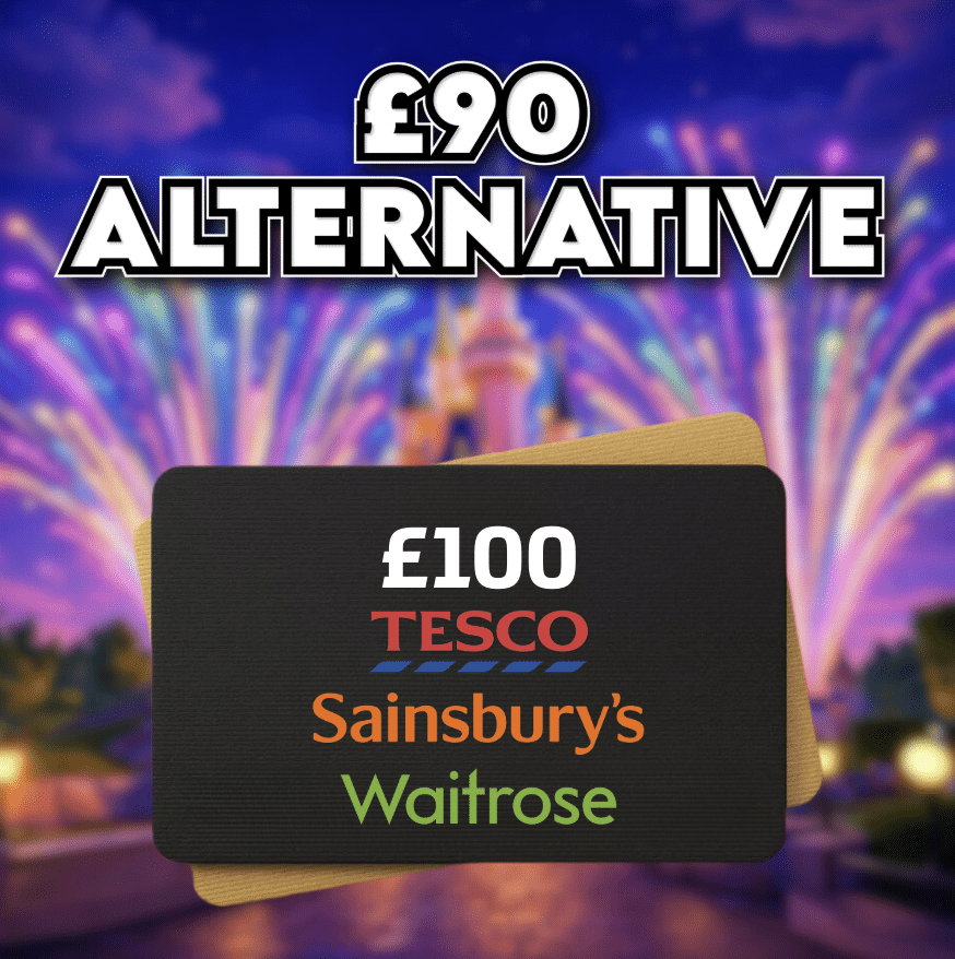 £100 Supermarket Voucher OR £90 Cash