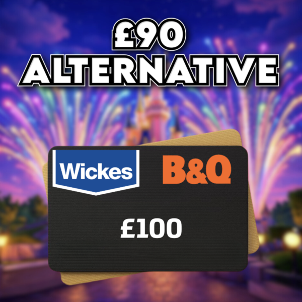 £100 Wickes / B&Q Voucher OR £90 Cash