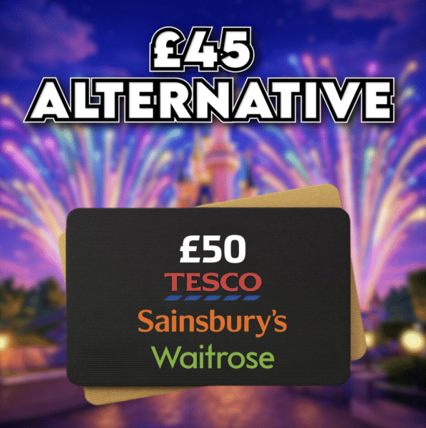 £50 Supermarket Voucher OR £45 Cash
