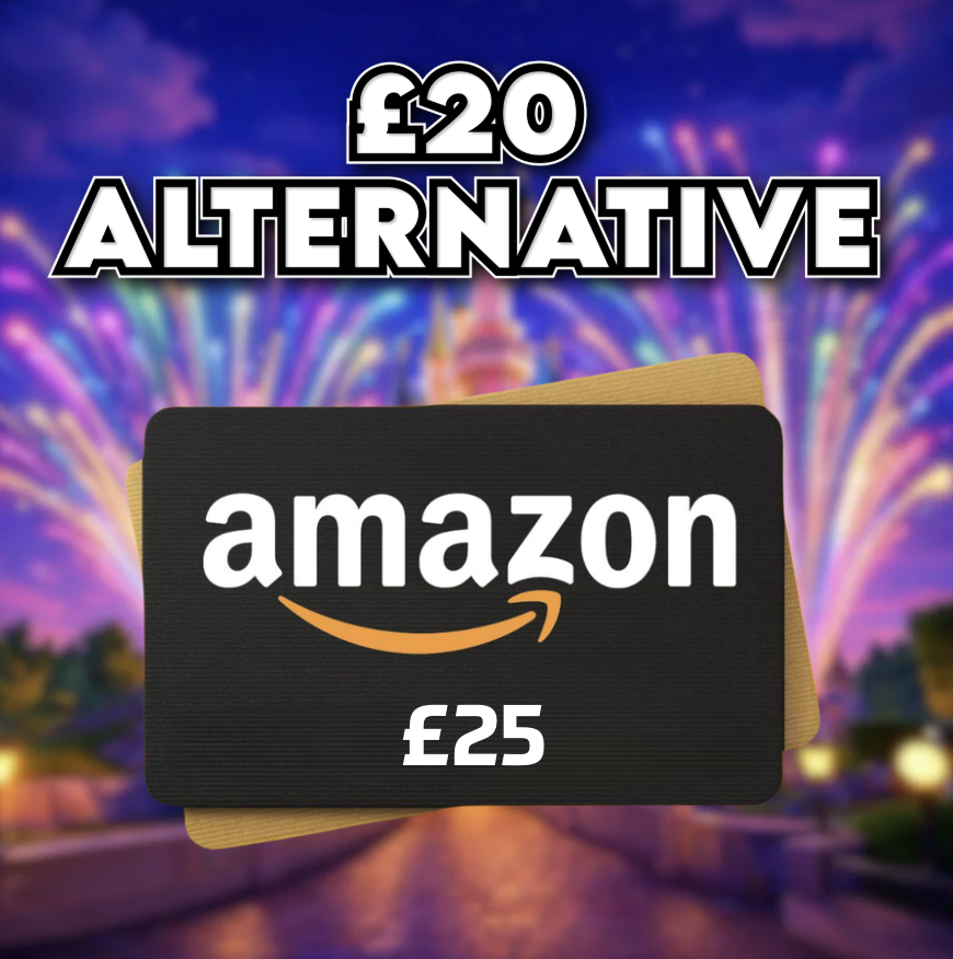 £25 Amazon Voucher OR £20 Cash