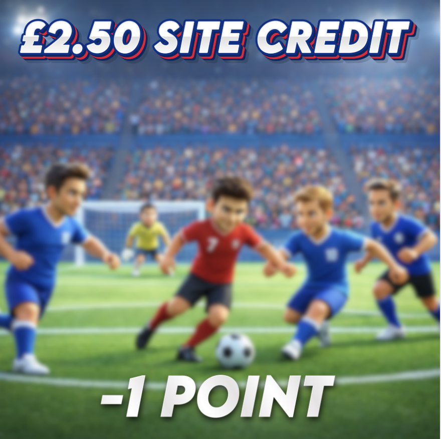 Second Yellow Card | £2.50 Site Credit | -1 Point