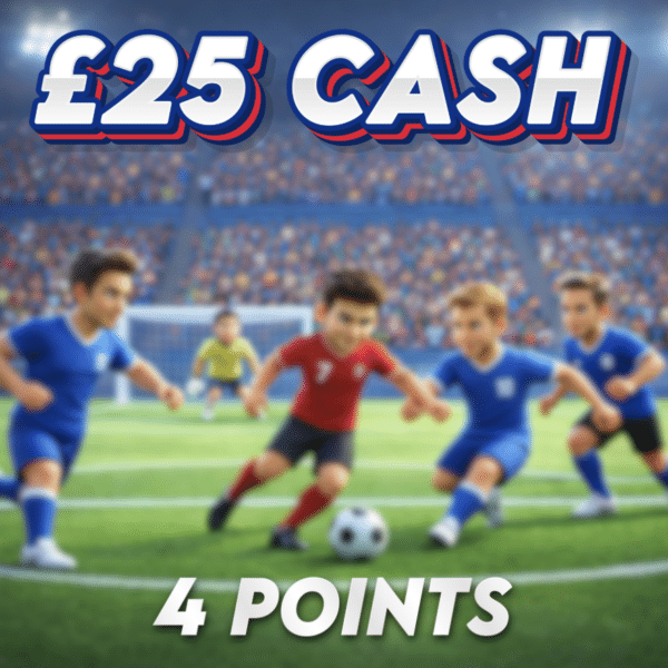 Extra Time Winner | £25.00 Cash | 4 Points