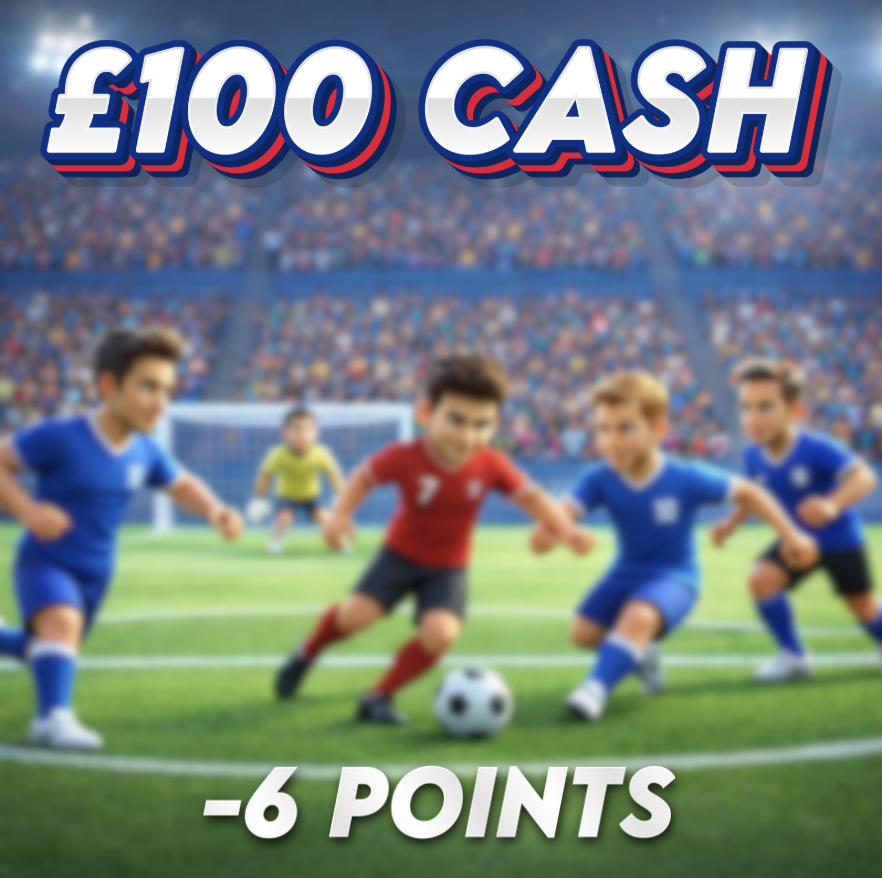 Handball! | £100.00 Cash | -6 Points