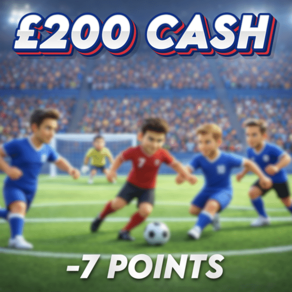Shot Hits the Post | £200.00 Cash | -7 Points