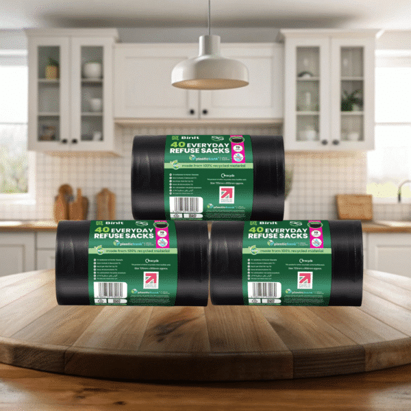 Black Bin Bag Mega Bundle (3 x 40 Bags)
