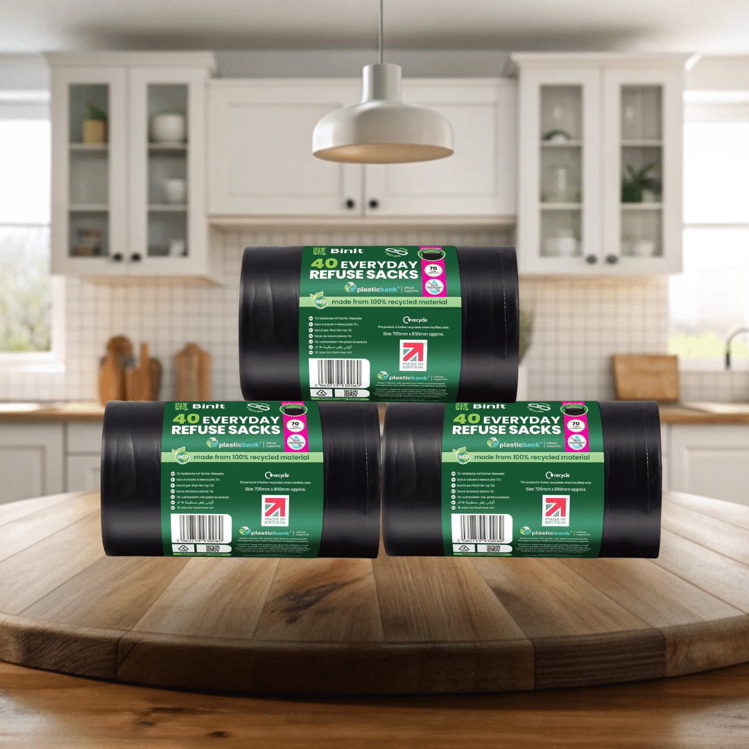 Black Bin Bag Mega Bundle (3 x 40 Bags)