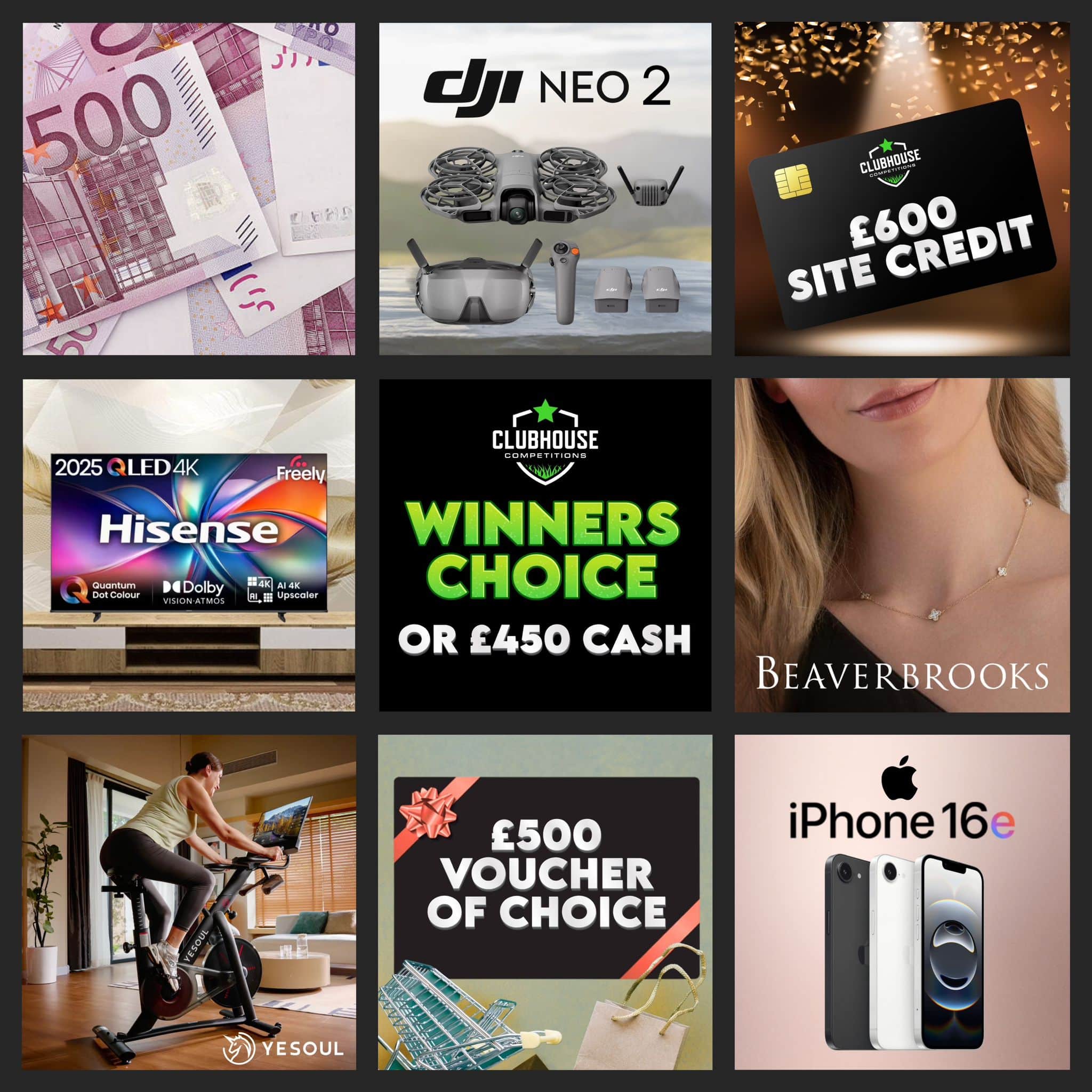 Winners Choice OR £450 Cash