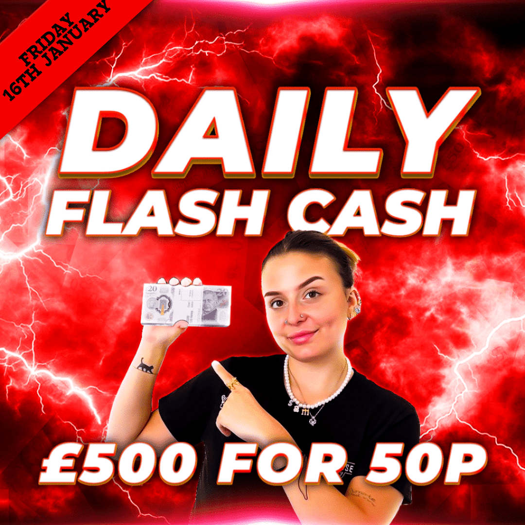 *AUTODRAW* Friday 16th January – £500 Flash Cash