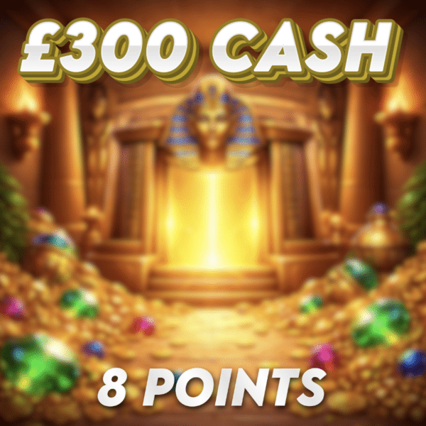 Emeralds Found | £300.00 Cash | 8 Points