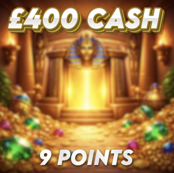 Hidden Treasure | £400.00 Cash | 9 Points