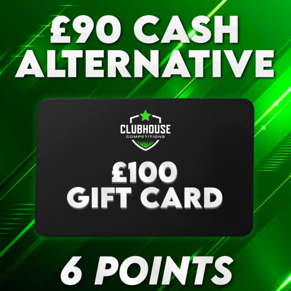 £100 Gift Card Of Choice | 6 Points