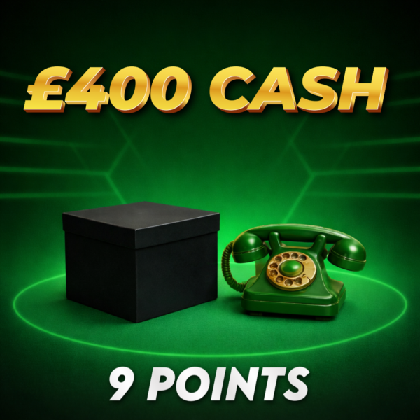£400.00 Cash | 9 Points
