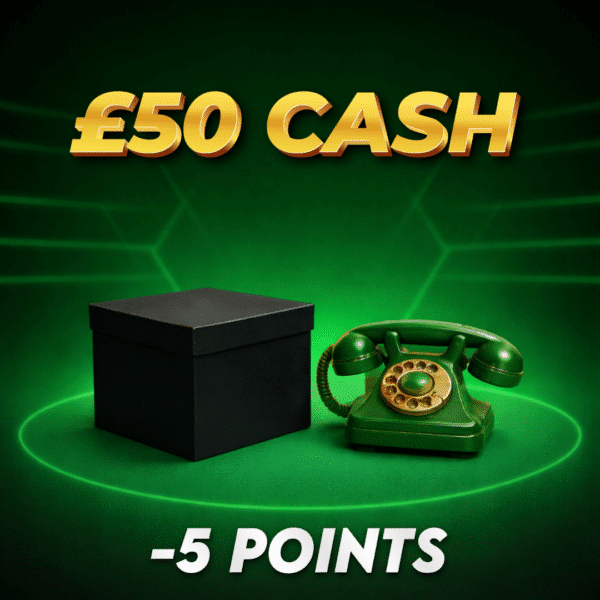 £50.00 Cash | -5 Points