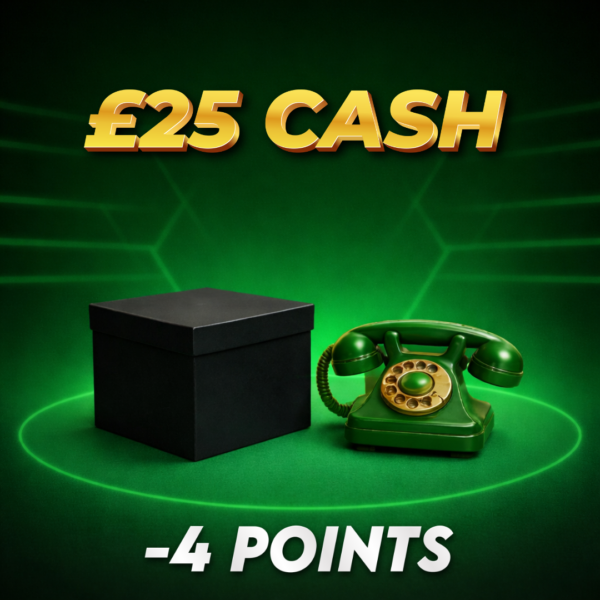 £25.00 Cash | -4 Points
