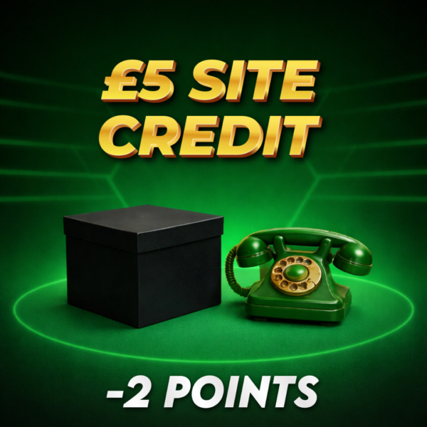 £5.00 Site Credit | -2 Points