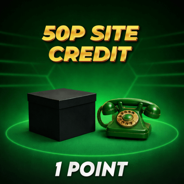 £0.50 Site Credit | 1 Point