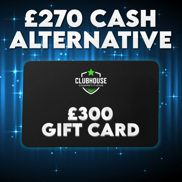 £300 Gift Card Of Your Choice