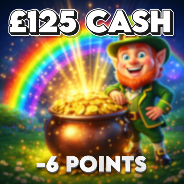 Missed The Treasure | £125.00 Cash | -6 Points