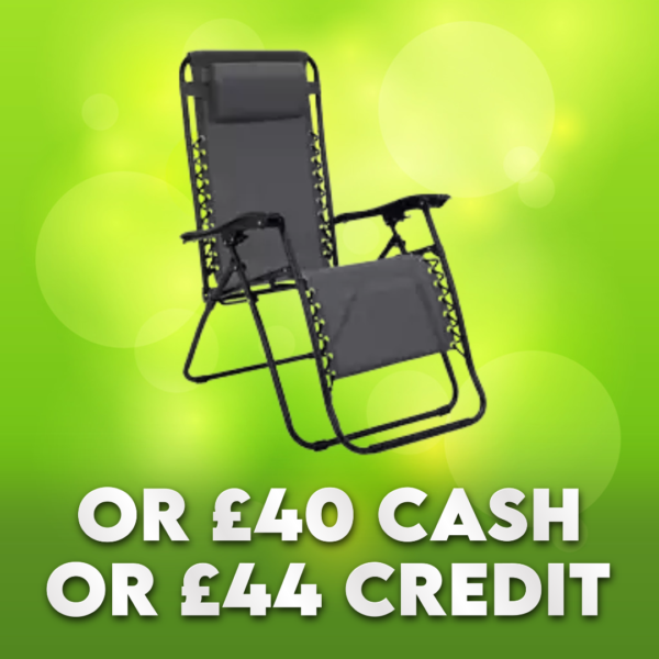 Argos Home Folding Metal Zero Gravity Sun Lounger OR £40