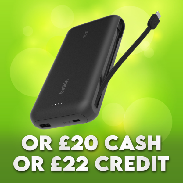 Belkin Portable Charger (20,000 mAh) OR £20