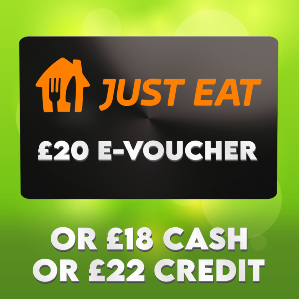 £20 Just Eat E-Voucher OR £18