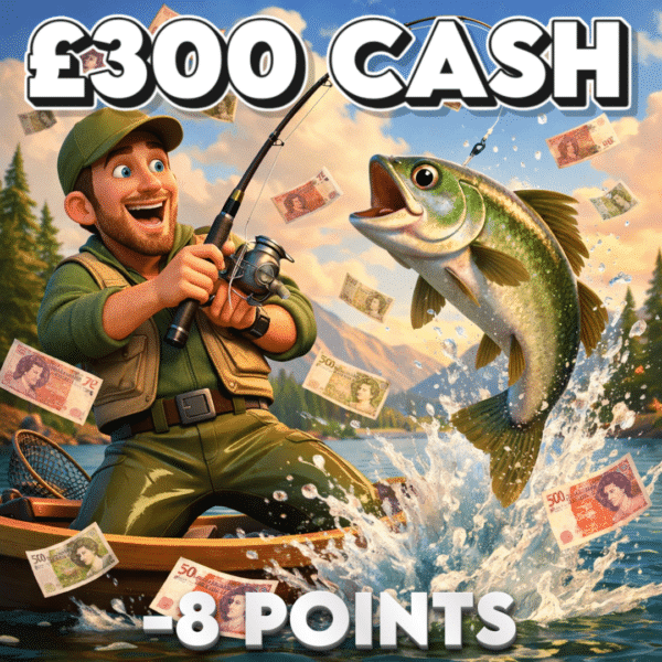 £300 Cash | -8 Points