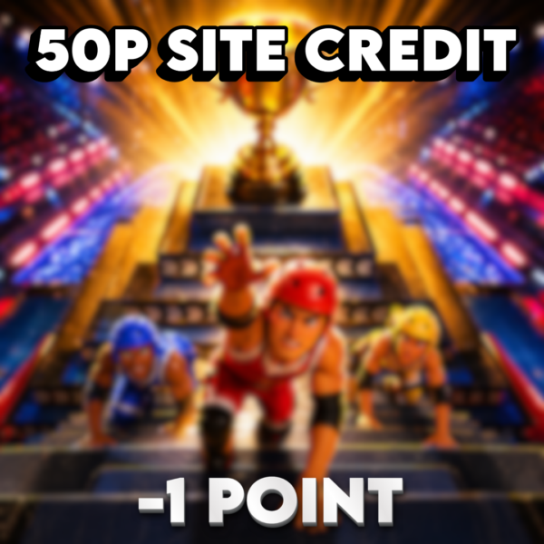 £0.50 Site Credit | -1 Point