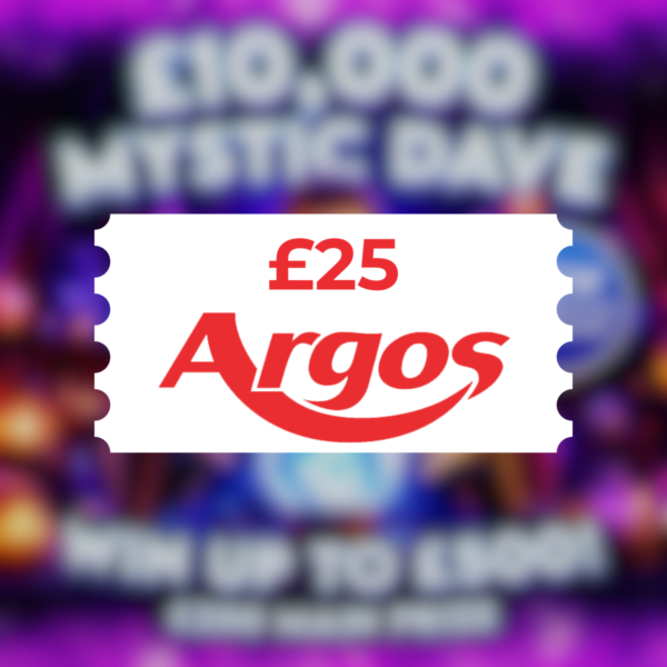 £25 Argos E-Voucher or £20 Cash