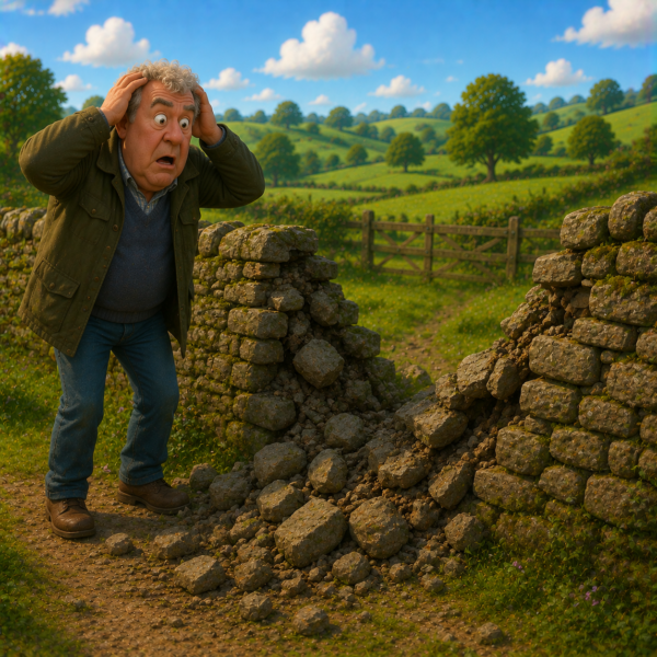 Damaged Dry Stone Wall | -6 Points | £25 Cash