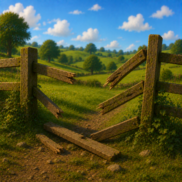 Broken Farm Fence | -8 Points | £75 Cash