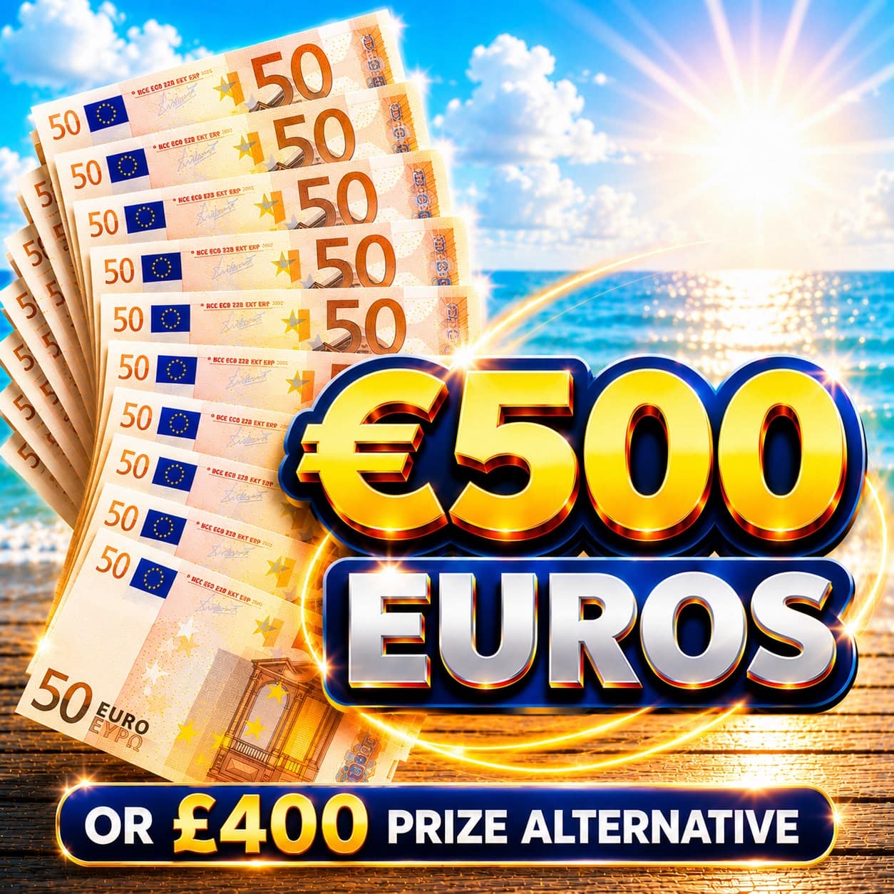 €500 Euros Or £400